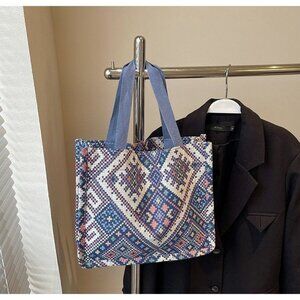 Shoulder bag handbag floral canvas bag Buy big and get small